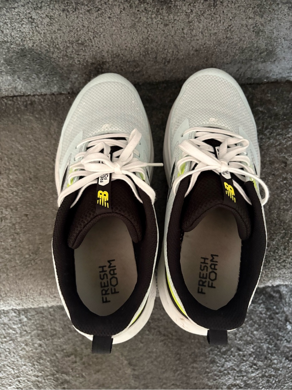 New Balance Fresh Foam Lightweight Running Shoes - White/Black